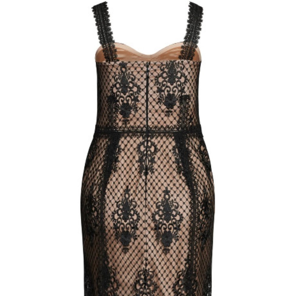 City Chic Black Lace Midi Dress - Picture 5 of 7